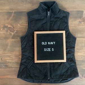 Old Navy Zip Front Vest Black